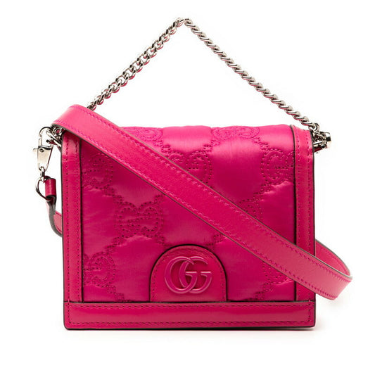 Gucci GG Marmont Matelassé Nylon Leather 2way Bag