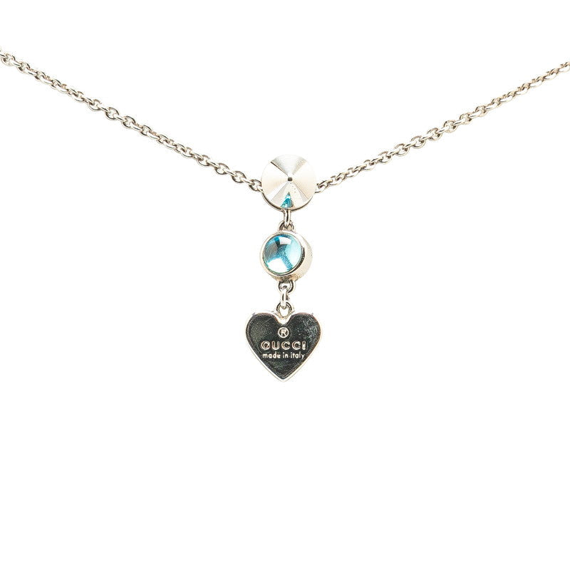 Gucci Heart Studs Rhinestone Necklace