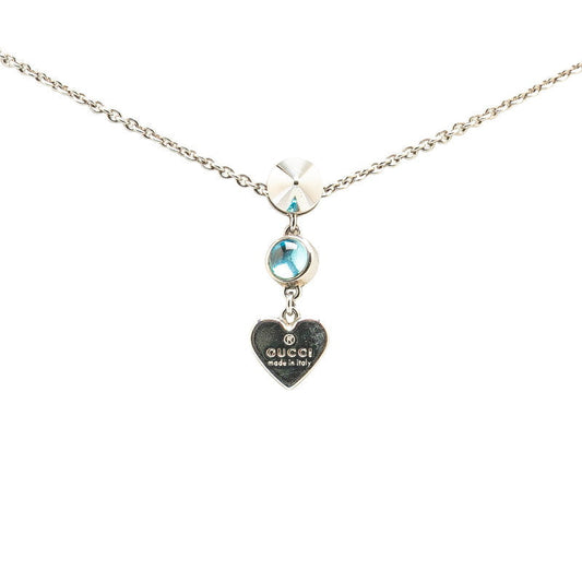 Gucci Heart Studs Rhinestone Necklace