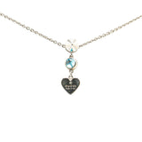Gucci Heart Studs Rhinestone Necklace