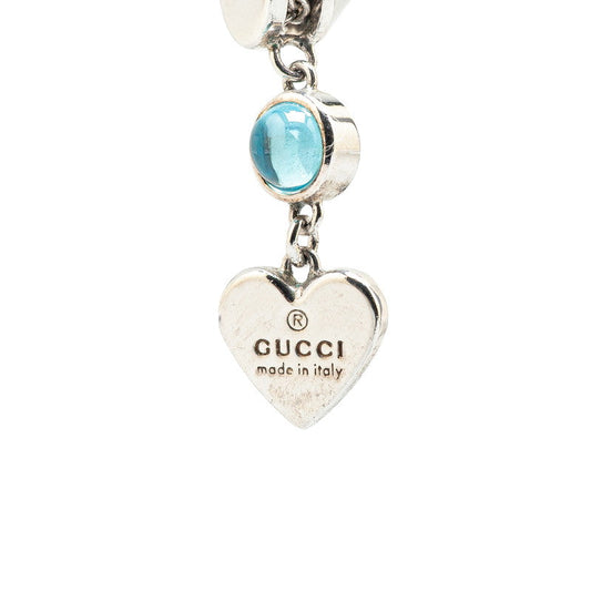 Gucci Heart Studs Rhinestone Necklace