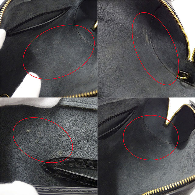 Louis Vuitton Bag Epi Handbag Soufflé Noir Black Pouch