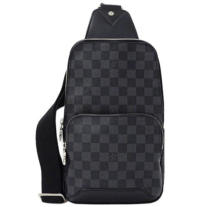 Louis Vuitton Damier Graphite Body Shoulder Bag Black