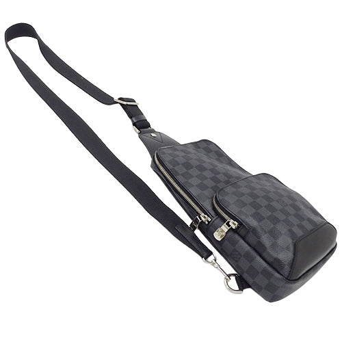 Louis Vuitton Damier Graphite Body Shoulder Bag Black