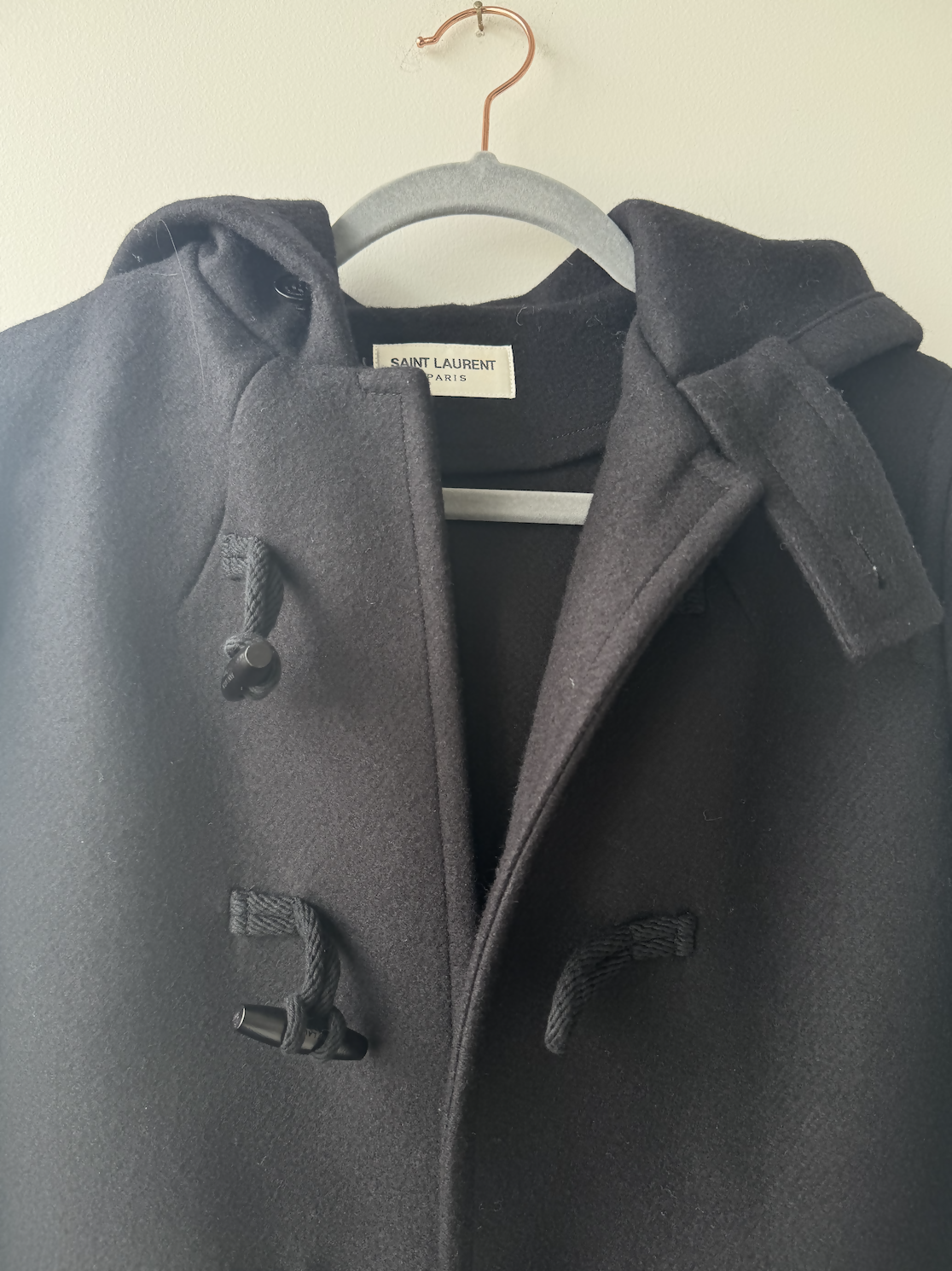 Saint Laurent short wool duffle coat