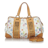 Louis Vuitton Monogram MM Handbag Shoulder Bronze PVC Leather