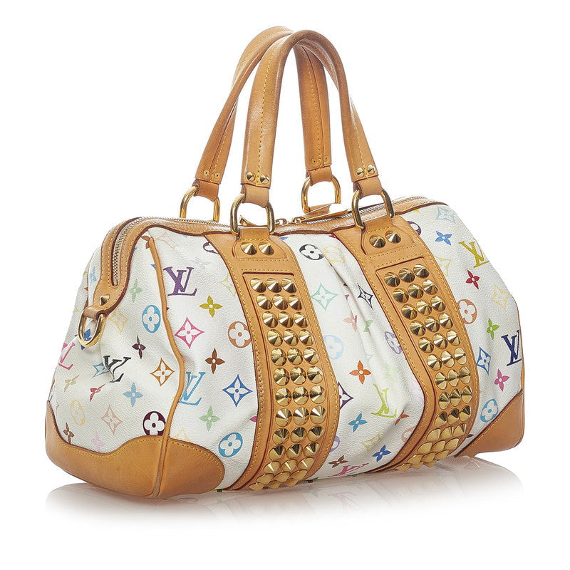 Louis Vuitton Monogram MM Handbag Shoulder Bronze PVC Leather