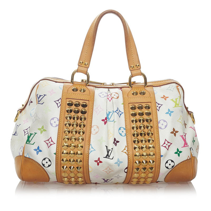 Louis Vuitton Monogram MM Handbag Shoulder Bronze PVC Leather