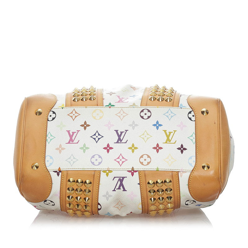 Louis Vuitton Monogram MM Handbag Shoulder Bronze PVC Leather