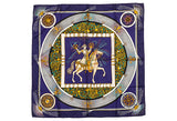 Hermes Feux d'Artifice Scarf Navy