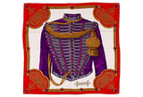 Hermes Cashmere Red Brandebourgs Shawl