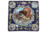 Hermes Navy Texas Wildlife Scarf Oliver