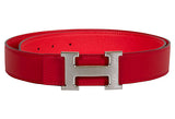 Hermes Red & Bouganville Reversible Belt