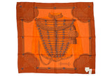 Hermes Brandebourg Orange Scarf Latham