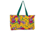 Hermes Large Yellow Parrots Beach Bag