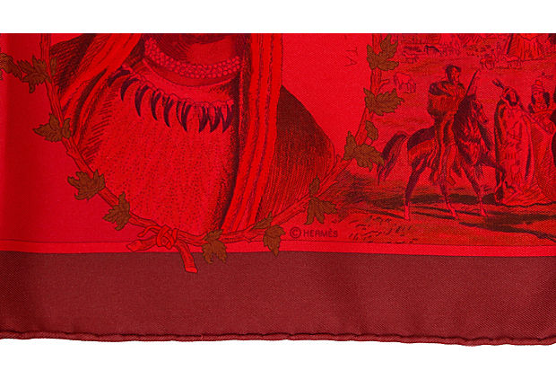 Hermes Chefs Indiens Scarf Limited Ed