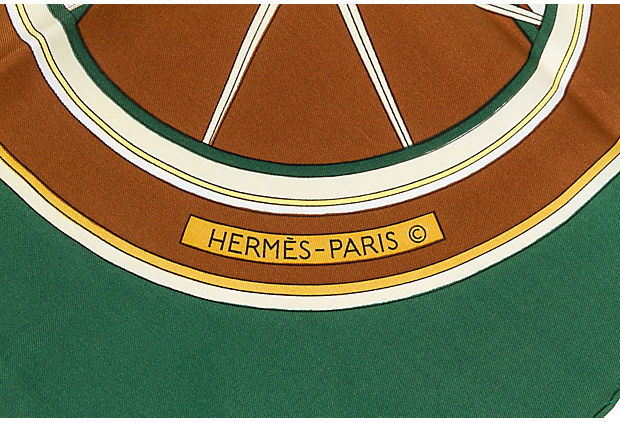 Hermes Washington's Carriage Silk Scarf