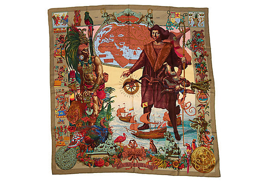 Hermes Colombus Scarf