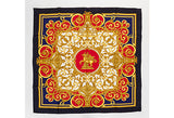 Hermes Les Tuileries Silk Twill Scarf