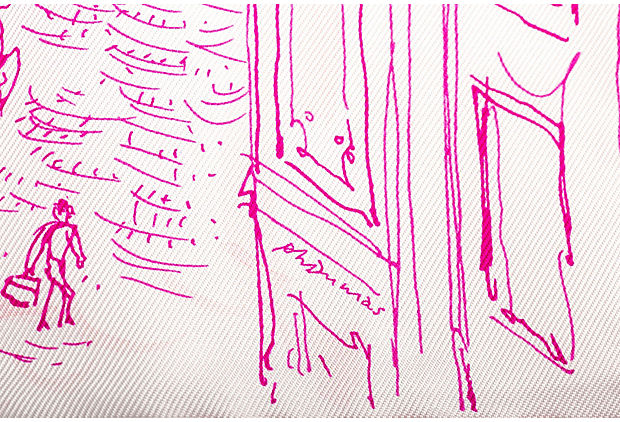 Hermes Fuchsia Le Jardin Silk Gavroche