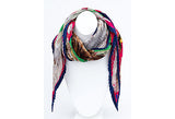 Hermes Rare Pleated Texas Wildlife Scarf