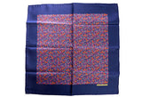 Hermes Cockades Blue Silk Pouchette