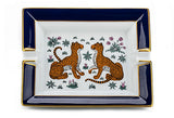 Hermes Blue Guepards Collectible Ashtray