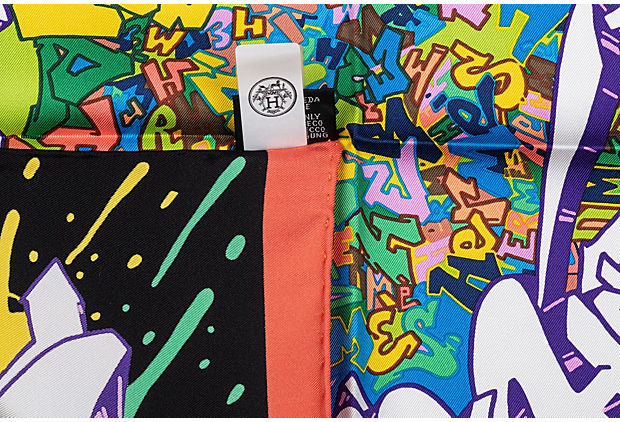 Hermes Small Silk Graffiti Gavroche BNIB