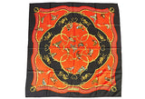 Hermes Red/Black La Cle des Champs Scarf