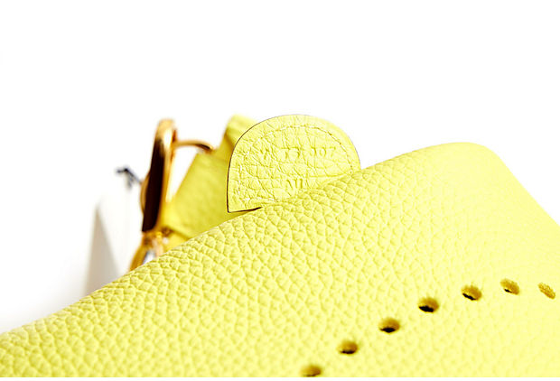 Hermes BNIB Lime Yellow Evelyne PM