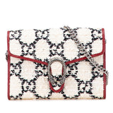 Gucci Dionysus GG Tweed Leather Chain Shoulder Bag