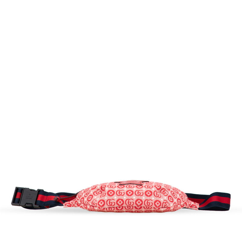 Gucci GG logo Star Canvas Leather Waist Bag