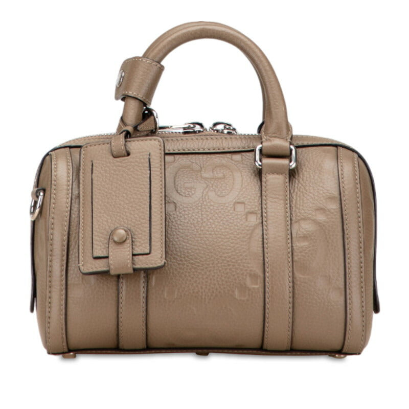 Gucci Jumbo GG Mini Duffle Leather 2way Bag