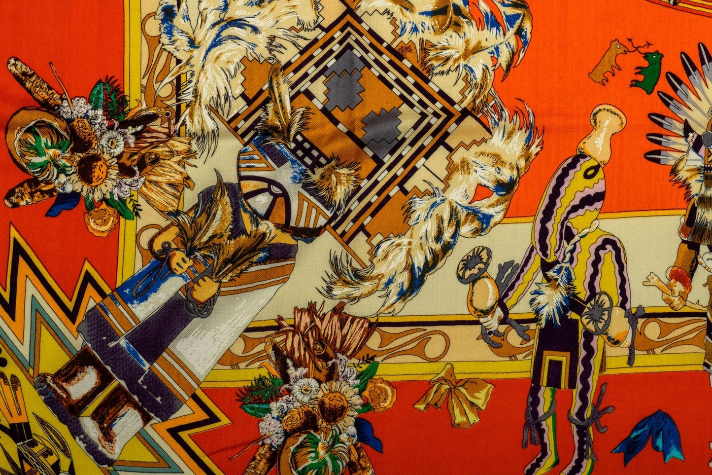 Hermes Cashmere-Blend Kachinas Shawl