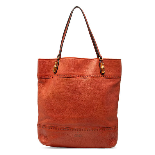 Gucci Bamboo Leather 2way Bag