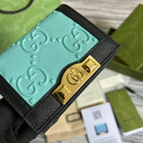 GC-676150 wallet black White Leather