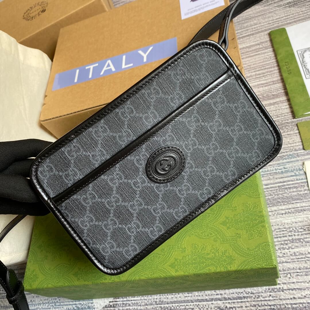 GC658551 shoulder bag black/pvc?brown/pvc