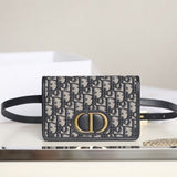 30 MONTAIGNE 19CM BLUE OBLIQUE EMBROIDERY Amelia