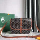 BELVEDERE MM BAG 28CM BLACK AND TAN CANVAS Amelia Amelia