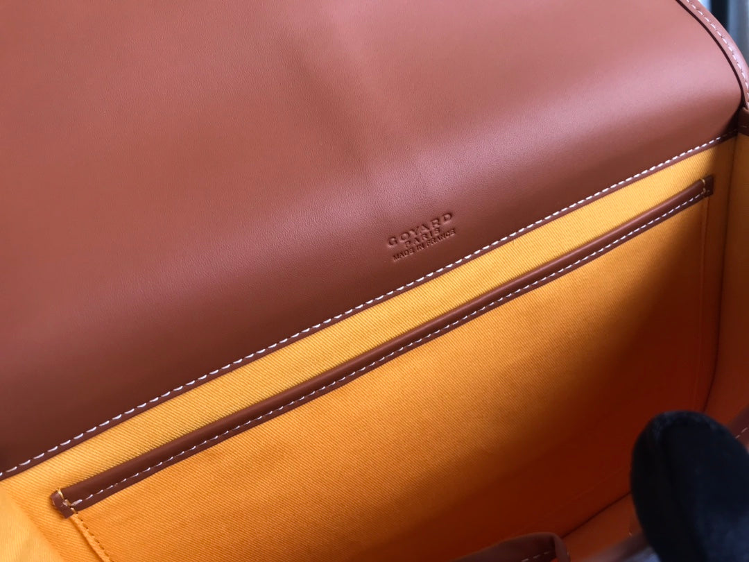 BELVEDERE MM BAG 28CM BLACK AND TAN CANVAS Amelia
