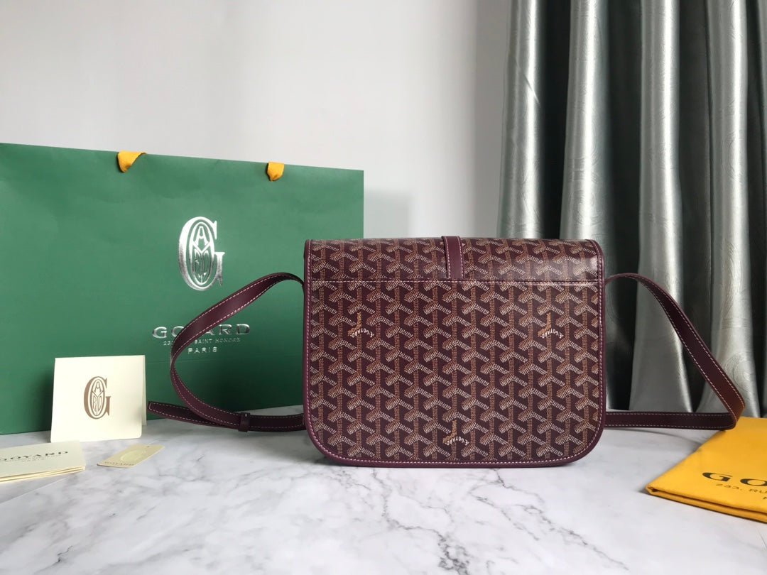 BELVEDERE MM BAG 28CM BURGUNDY CANVAS Amelia Amelia