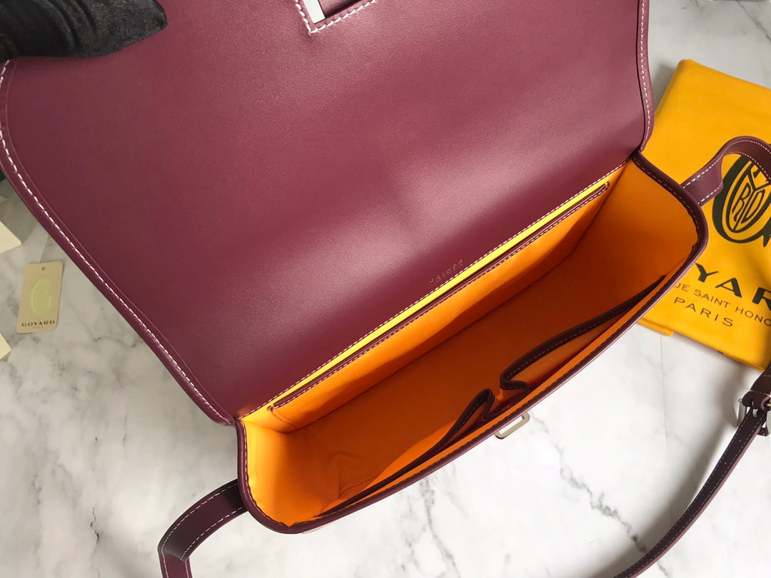 BELVEDERE MM BAG 28CM BURGUNDY CANVAS Amelia