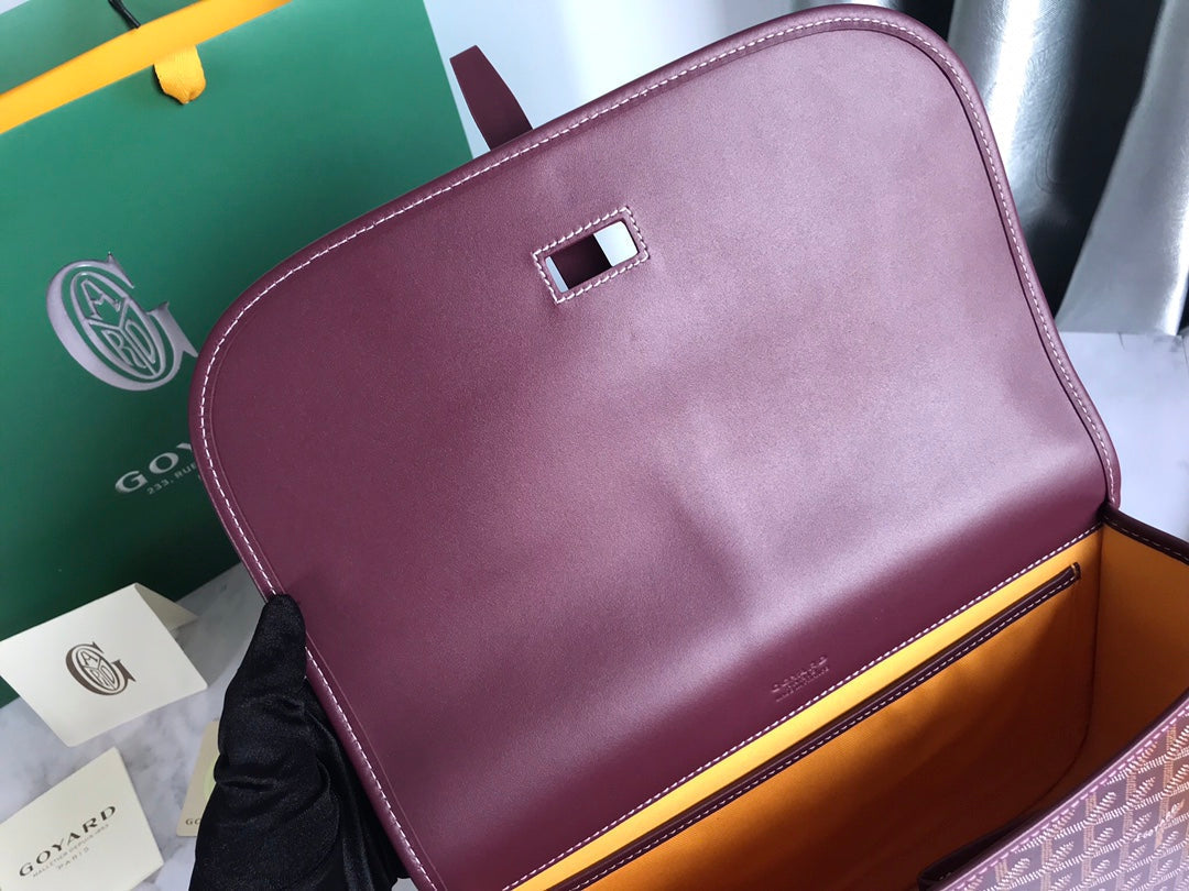 BELVEDERE MM BAG 28CM BURGUNDY CANVAS Amelia
