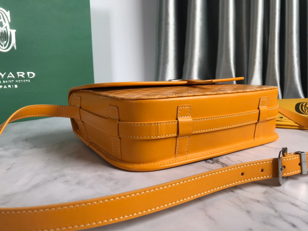 BELVEDERE MM BAG 28CM YELLOW CANVAS Amelia