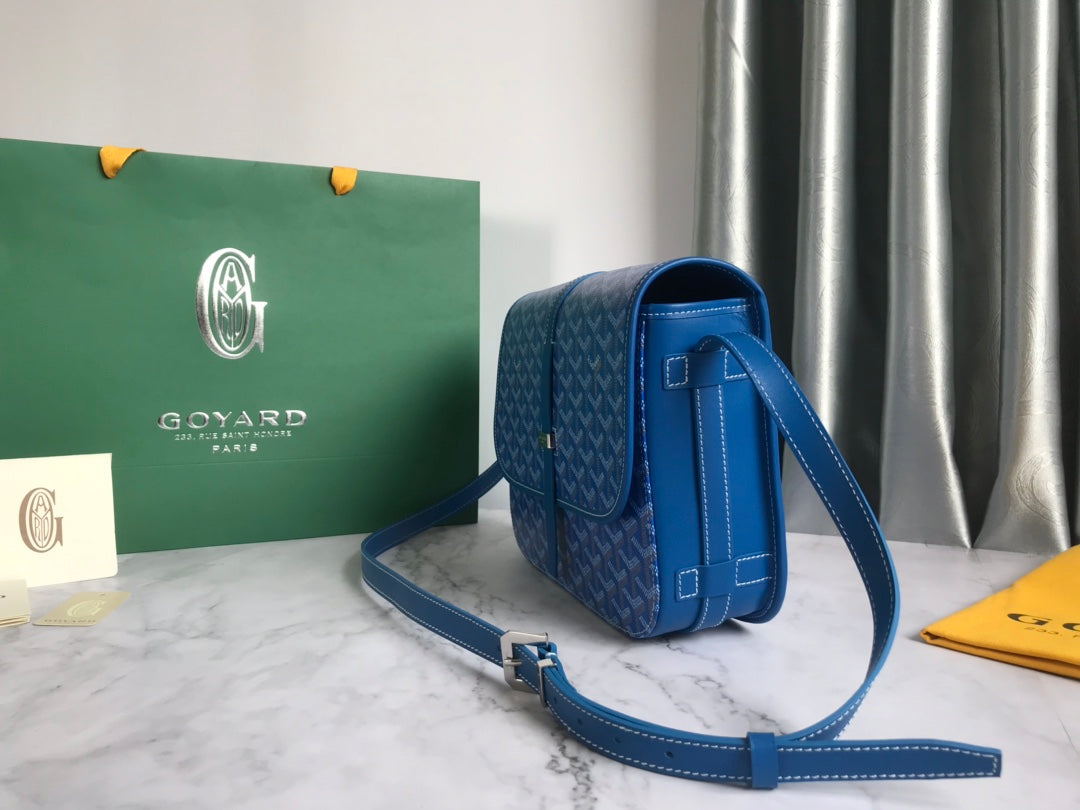 BELVEDERE MM BAG 28CM SKY BLUE CANVAS Amelia