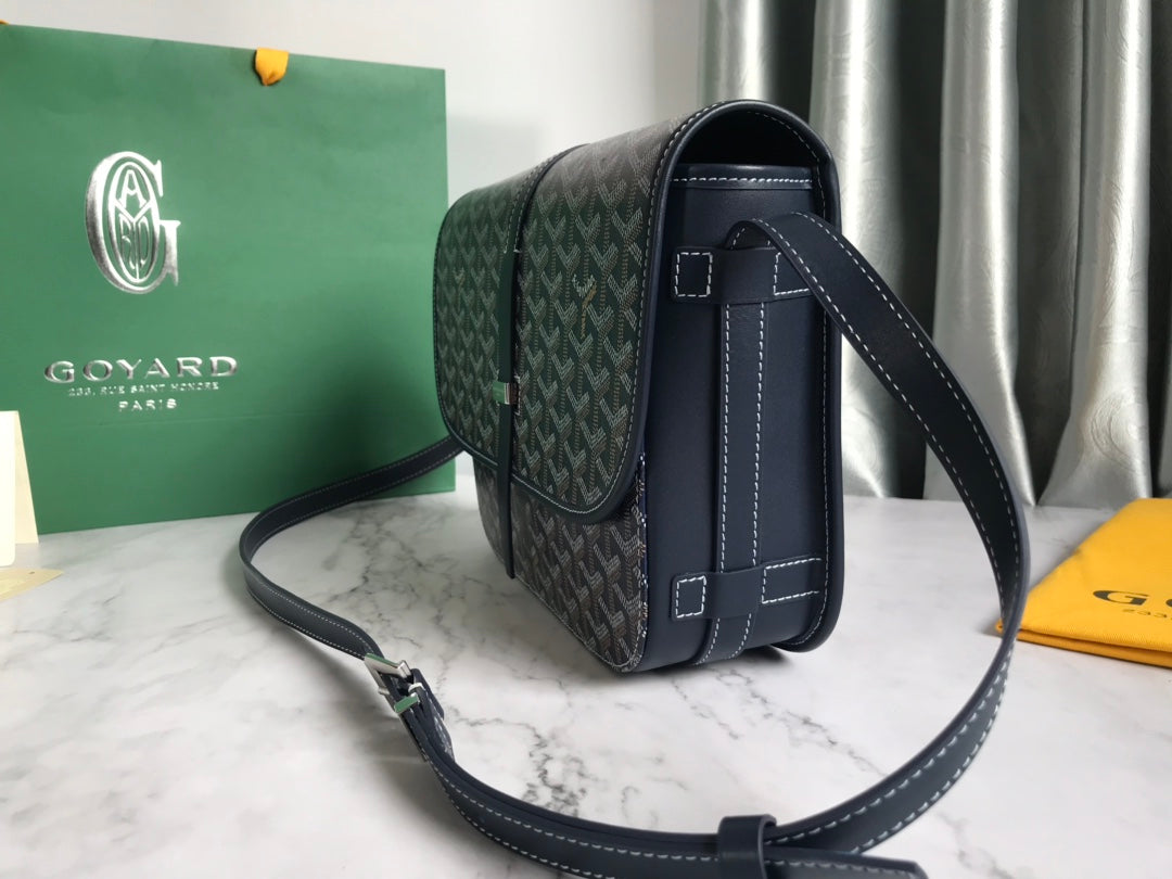 BELVEDERE MM BAG 28CM NAVY BLUE CANVAS Amelia Amelia