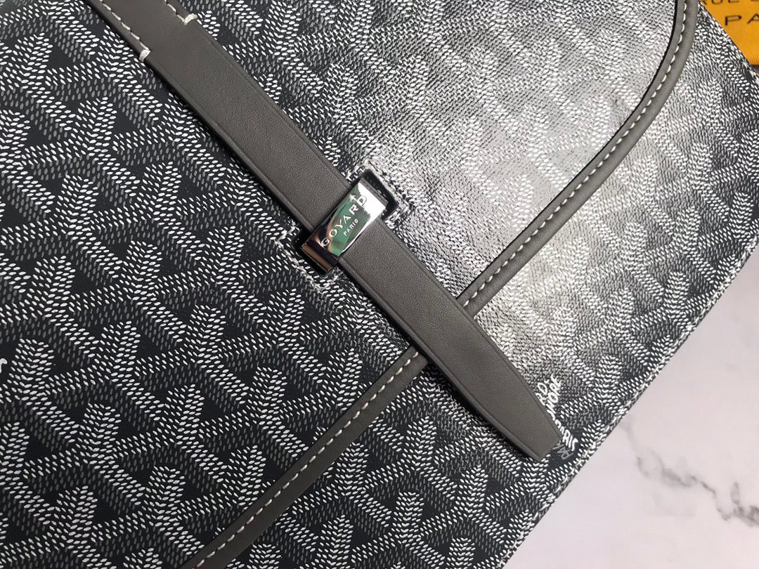 BELVEDERE MM BAG 28CM GREY CANVAS Amelia