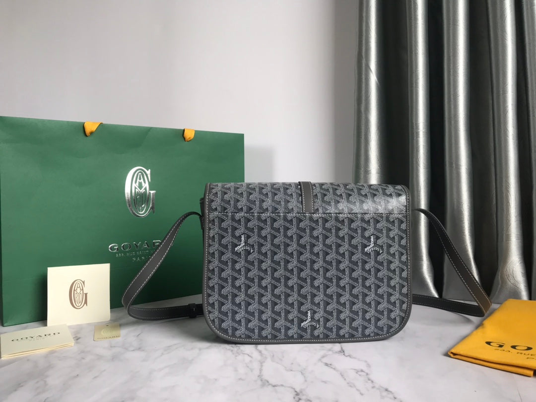 BELVEDERE MM BAG 28CM GREY CANVAS Amelia