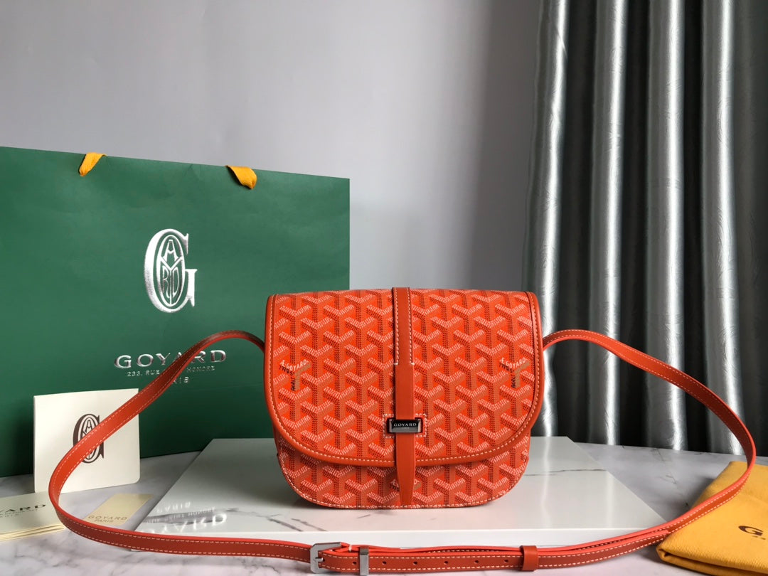 BELVEDERE MM BAG 28CM ORANGE CANVAS Amelia
