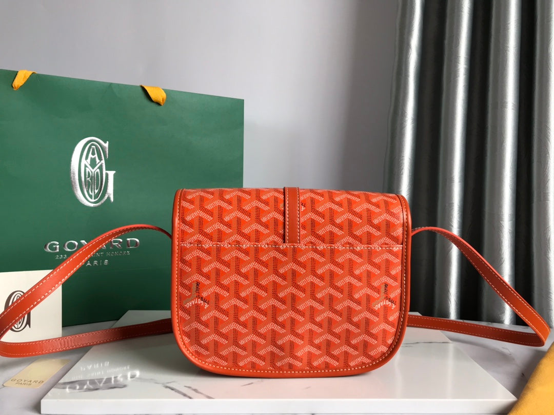 BELVEDERE MM BAG 28CM ORANGE CANVAS Amelia